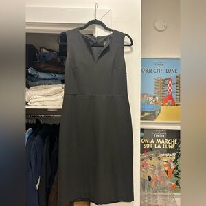 Ann Taylor Black Midi Dress